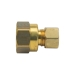 BrassCraft® 66-6-8X Reducing Adapter, Adapter Fitting, 3/8 in Connection Size 1, Connection Type 1: OD Tube, Brass