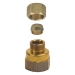 BrassCraft® 66-6-8X Reducing Adapter, Adapter Fitting, 3/8 in Connection Size 1, Connection Type 1: OD Tube, Brass