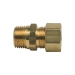 BrassCraft® 68-10-8X Reducing Adapter, Adapter Fitting, 5/8 in Connection Size 1, Connection Type 1: OD Tube, Brass