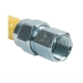 BrassCraft® ProCoat® CSSC11-24 Gas Connector, 3/4 in, MIP, 3/4 in, MIP, 24 in L, Stainless Steel Tubing, Steel Fitting