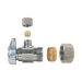 BrassCraft® G2CR09X C 1/4 Turn Angle Stop Valve, 1/2 in Inlet, Compression Inlet, 1/4 in Outlet, OD Compression Outlet