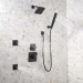 DELTA® 50570-BL Square Wall Elbow, Matte Black, Use With: Hand Shower