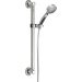 DELTA® 51900 Hand Held Shower With Traditional Slide Bar/Grab Bar, 1.75 gpm Flow Rate, 9 Functions, Chrome-Plated
