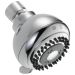 DELTA® 52102-MB Showerhead, 2.5 gpm, 1/2 in, Plastic, 4, Full Body, Fast Massage, Full Spray with Massage, 3-1/8 in