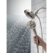 DELTA® 58471-SS-PK 2-in-1 Shower, 2.5 gpm, 1/2 in, Plastic, 4, H2OKinetic®, H2OKinetic® with Massage, Massaging, Round