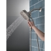 DELTA® 58474-SS-PR25 2-in-1 Shower, 2.5 gpm, 1/2 in, Plastic, 5, 5-3/4 in, Lumicoat® Stainless, 9-1/2 in H, 5 in D