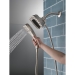 DELTA® 58474-SS-PR25 2-in-1 Shower, 2.5 gpm, 1/2 in, Plastic, 5, 5-3/4 in, Lumicoat® Stainless, 9-1/2 in H, 5 in D