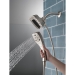 DELTA® 58474-SS-PR25 2-in-1 Shower, 2.5 gpm, 1/2 in, Plastic, 5, 5-3/4 in, Lumicoat® Stainless, 9-1/2 in H, 5 in D
