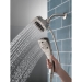 DELTA® 58474-SS-PR25 2-in-1 Shower, 2.5 gpm, 1/2 in, Plastic, 5, 5-3/4 in, Lumicoat® Stainless, 9-1/2 in H, 5 in D