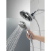 DELTA® 58569-25-PK 2-in-1 Shower, 2.5 gpm Flow Rate, 5 Functions, 6-13/16 in Face Diameter, Chrome-Plated