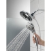 DELTA® 58569-25-PK 2-in-1 Shower, 2.5 gpm Flow Rate, 5 Functions, 6-13/16 in Face Diameter, Chrome-Plated