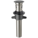 DELTA® RP101630BL Pop-Up Drain With Overflow, Metal, Matte Black, 8-5/16 in H, 3-1/4 in W, 2-3/16 in OD, 1-1/4 in, Drain