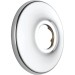 DELTA® RP6025 Shower Flange, Chrome, 2-1/2 in OD, Brass, Wall Installation/Mounting, 15/32 in D, Round, Flange