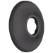 DELTA® RP6025BL Shower Flange, Matte Black, 2-1/2 in OD, Brass, Wall Installation/Mounting, 15/32 in D, Round, Flange