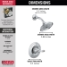 DELTA® T14232 Shower Trim, Wall Installation / Mounting, Metal, Chrome, 1.75 gpm Flow Rate, 1 Handles, Lever Handle