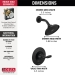 DELTA® T14232-BL Shower Trim, Wall Installation / Mounting, Metal, Matte Black, 1.75 gpm Flow Rate, 1 Handles