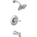 DELTA® T14432 Tub/Shower Trim, Wall Installation/Mounting, Metal, Chrome, 1.75 gpm, 1, 5 in H, 5-1/2 in, Trim