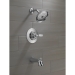 DELTA® T14432 Tub/Shower Trim, Wall Installation/Mounting, Metal, Chrome, 1.75 gpm, 1, 5 in H, 5-1/2 in, Trim