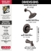 DELTA® T14432-RB Tub/Shower Trim, Wall Installation/Mounting, Metal, Venetian Bronze, 1.75 gpm, 1, 5 in H, 5-1/2 in