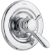 DELTA® T17038 Valve Only Trim, Wall Installation / Mounting, Brass, Chrome, 1.75 gpm Flow Rate, 2 Handles, Lever Handle