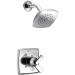 DELTA® T17264 Shower Trim, Wall Installation / Mounting, Brass, Chrome, 1.75 gpm Flow Rate, 2 Handles, Lever Handle