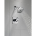 DELTA® T17264 Shower Trim, Wall Installation / Mounting, Brass, Chrome, 1.75 gpm Flow Rate, 2 Handles, Lever Handle