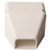 DiversiTech® SpeediChannel® 230-DE4 Duct End, Natural, PVC, 4 in