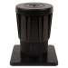 DiversiTech® AER-8BL Adjustable Equipment Riser, 300 lb Load, 5 to 8 in H, Plastic, Black