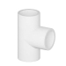 Tigre 401-012 Tee, 1-1/4 in, 1-1/4 in, 1-1/4 in, Socket, Socket, Socket, PVC, White, Schedule/Class: SCH 40, Tee