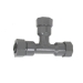 GF Central Plastics 360000713 Compression Tee, 1 in Nominal Pipe, Connection Size 1: 1 in, Connection Type 1: IPS