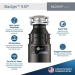Insinkerator® 80927 Garbage Disposal, 3/4 hp Motor HP, 120 V, 1 ph, Continuous Feed, 1-1/2 in Outlet Connection, 26 oz