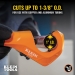Klein Tools® 50046 Constant Swing Tubing Cutter, 1-3/8 in Max Pipe, 1/8 in Minimum Pipe, Zinc Alloy Body, 6.4 in L