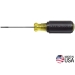 KLEIN TOOLS® 612-4 Terminal Block Screwdriver, 1/8 in Bit, Magnetic: No, 7-3/4 in L, Steel, Plastic/Rubber Handle