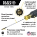 KLEIN TOOLS® 612-4 Terminal Block Screwdriver, 1/8 in Bit, Magnetic: No, 7-3/4 in L, Steel, Plastic/Rubber Handle