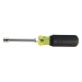 KLEIN TOOLS® 65064 2-in-1 Nut Driver, 1/4 in, 5/16 in Nut, Hex Drive, Magnetic: Yes, 3-5/8 in L Shaft, 8 in L