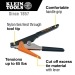 KLEIN TOOLS® 86570 Cable Tie Tensioning Tool, Nylon Cable Tie, 65 lb Cable Tie, 15/32 in Cable Tie Width