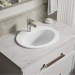 Kohler® 2196-1-0 Bathroom Sink With Overflow, Vitreous China, 1-3/4 in Drain, 16 in Basin Length, 11 in Basin Width