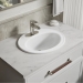 Kohler® 2196-4-0 Bathroom Sink With Overflow, Vitreous China, 1-3/4 in Drain, 16 in Basin Length, 11 in Basin Width
