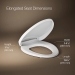 Kohler® PureWarmth® K-10349-0 Toilet Seat, Elongated Bowl Shape, White, Plastic, Yes, Yes, 18-7/16 in Length