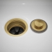 Kohler® K-11352-2MB Disposal Flange With Stopper, 1-5/8 in H, 4-7/16 in Dia, Metal, Flange