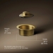 Kohler® K-11352-2MB Disposal Flange With Stopper, 1-5/8 in H, 4-7/16 in Dia, Metal, Flange