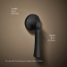 Kohler® K-20120-L-BL Left Hand Trip Lever, Matte Black, Metal, Use With: Corbelle® Model K-3814 Toilets, Lever