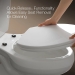 Kohler® Border® K-24495-A-0 Toilet Seat With Anti-Microbial Agent, Elongated Bowl Shape, White, Plastic, Yes