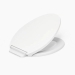 Kohler® Glissade® K-27331-0 Toilet Seat, Elongated Bowl Shape, White, Plastic, Yes, 18-1/8 in Length, 14-3/4 in Width