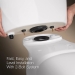 Kohler® K-31615-96 Toilet Tank, Vitreous China, Biscuit, K-31621, K-31588, AquaPiston® Flush, Left Hand, Yes