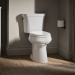 Kohler® K-4373-0 Elongated Toilet Bowl, Class Five Flush, 16-1/2 in Bowl Height, Exposed, 2-1/8 in, 10 in Rough-In