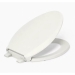 Kohler® Cachet® K-4636-RL-96 Toilet Seat, Elongated Bowl Shape, Biscuit, Plastic, Yes, 18-1/16 in Length