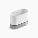 Kohler® K-6378-0 Kitchen Brush Caddy, Stainless Steel, White