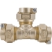 Legend Valve 313-394NL Tee, Bronze, 5.3 in L, 3/4 in, CTS Pack Joint, 3/4 in, CTS Pack Joint