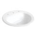 Mansfield® 239410000 Self-Rimming Lavatory, Vitreous China, 15-1/4 in Basin Width, 12-3/8 in Basin Depth, 19-1/4 in W